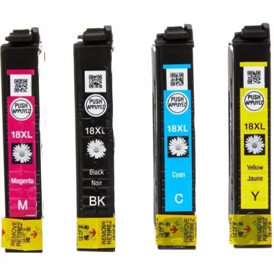 EPSON Multipack XL T1806 - Pâquerette - Noir, Cyan, Magenta, Jaune (C