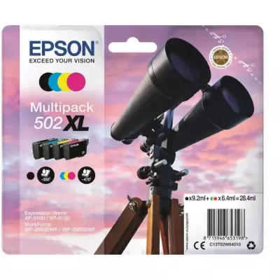 EPSON Multipack 502 XL - Jumelles - Noir, Cyan, Jaune, Magenta (C13T02