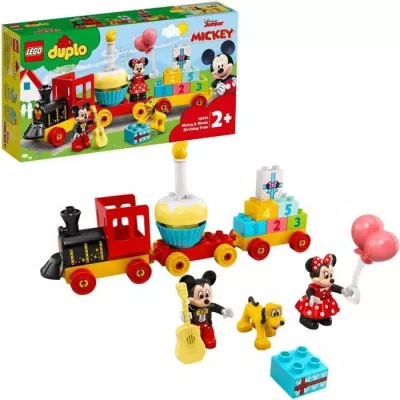 LEGO 10941 DUPLO Disney Le Train d'Anniversaire de Mickey et Minnie Jo