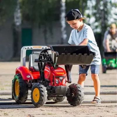 Tractopelle a pédales - FALK - Supercharger - Des 3 ans - 100% Fabriq