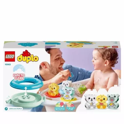 LEGO 10965 DUPLO Bath Toy: Floating Animal Train, Bathtub Set for Babi