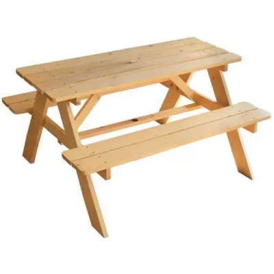 Mobilier de jardin - FUN HOUSE - Table pique-nique en bois H.53 x L.95