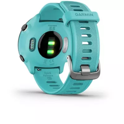 Montre connectée sport - GARMIN - Forerunner 55 - Aqua (Vert d'eau)