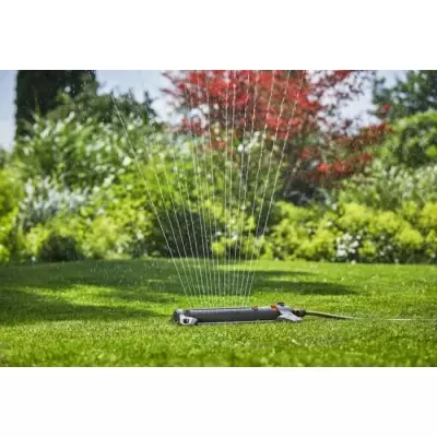 Arroseur oscillant GARDENA AquaZoom L - Surface 350m² - Portée 21m -