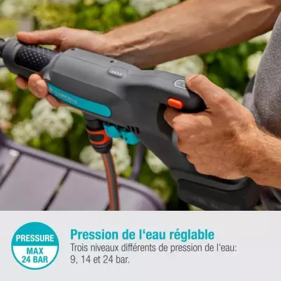 Nettoyeur moyenne pression GARDENA AquaClean 24 / 18V P4A - Batterie 1