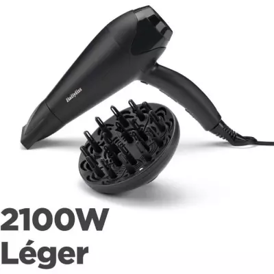 Seche-cheveux - BaByliss - D563DE Power Dry 2100 - Design Léger et Co