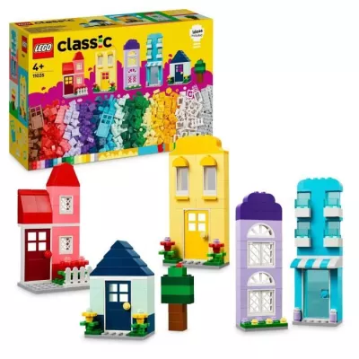 LEGO 11035 Classic Creative Houses, Toy for Boys and Girls Ages 4, Bui