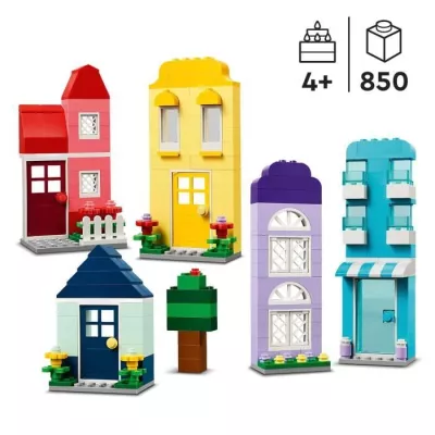 LEGO 11035 Classic Creative Houses, Toy for Boys and Girls Ages 4, Bui