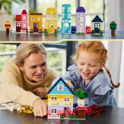 LEGO 11035 Classic Creative Houses, Toy for Boys and Girls Ages 4, Bui