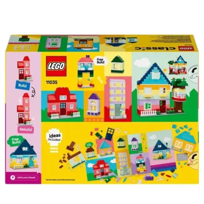 LEGO 11035 Classic Creative Houses, Toy for Boys and Girls Ages 4, Bui