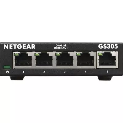 NETGEAR GS305-300PES Switch Ethernet Métal 5 ports Gigabit (10/100/10