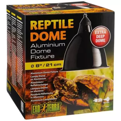 Exoterra Dome Fixture Eclairage en aluminium pour Reptile/Amphibien Ta