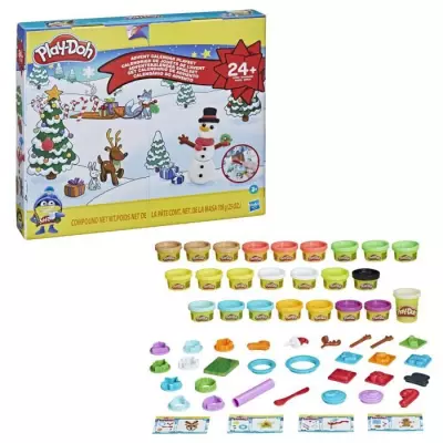 Calendrier de l'Avent PLAY-DOH - 24 surprises - 24 Pots de pâte - tap