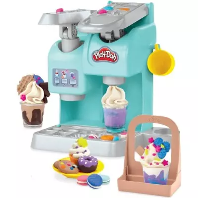 Play-Doh Mon super café, Pâte a modeler, Machine a café jouet pour