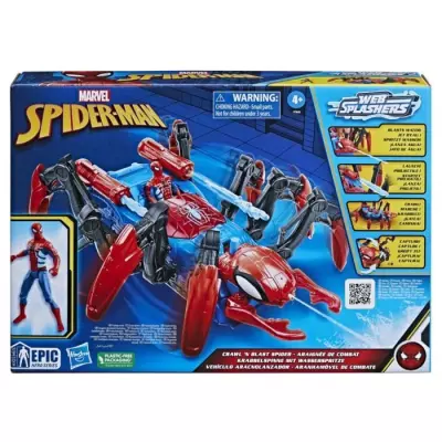 Figurine Spider-Man Véhicule Araignée de combat - Lance de l'eau et