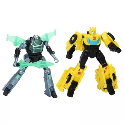 Figurines Cyber-Combiner Bumblebee et Mo Malto, jouets interactifs pou