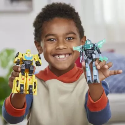 Figurines Cyber-Combiner Bumblebee et Mo Malto, jouets interactifs pou