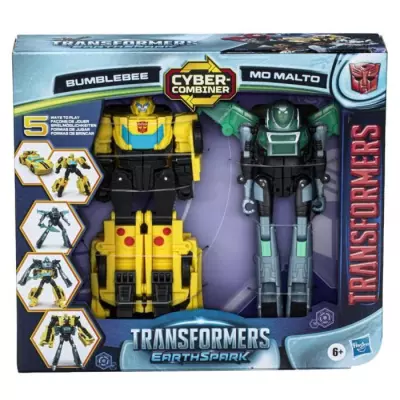 Figurines Cyber-Combiner Bumblebee et Mo Malto, jouets interactifs pou