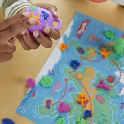 Play-Doh, Mon avion des découvertes, avec 4 pots de pâte a modeler,