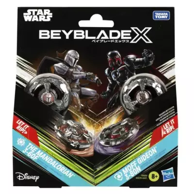 Beyblade X Multipack Toupie The Mandalorian 3-60F vs. Moff Gideon 3-80