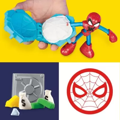 Play-Doh Spider-Man, coffret Attaque tranchante avec 2 figurines flex