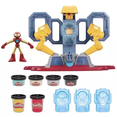 Play-Doh Iron Man Fabrique d'armures, coffret avec figurine Iron Man e