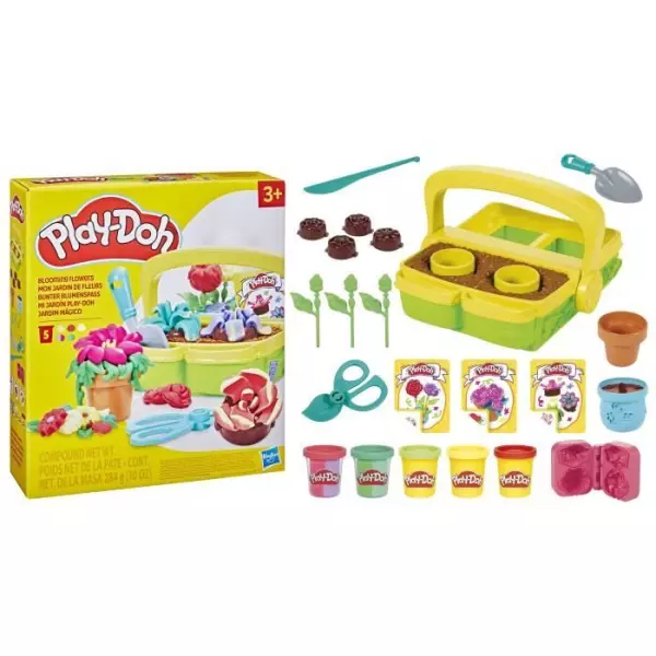 Play-Doh Mon Jardin de Fleurs, Coffret de pâte a modeler, Des 3 ans