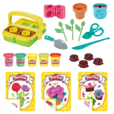 Play-Doh Mon Jardin de Fleurs, Coffret de pâte a modeler, Des 3 ans