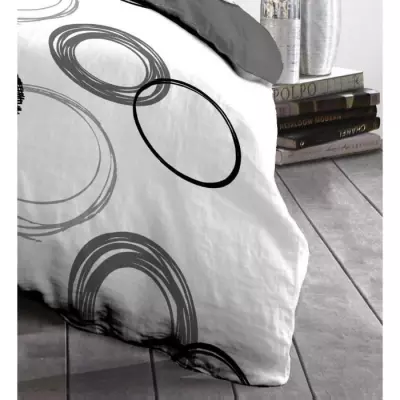 Parure de couette microfibre Audace - 1 housse de couette 140x200 cm +