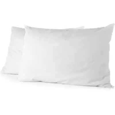 Lot de 2 taies d'oreiller - HOME LINGE PASSION - 50 x 70 cm - Blanc