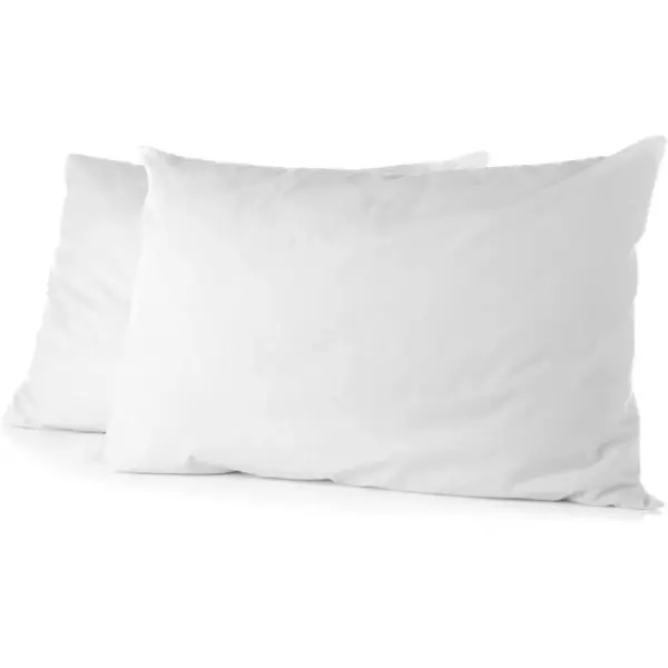 Lot de 2 taies d'oreiller - HOME LINGE PASSION - 50 x 70 cm - Blanc