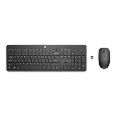 Ensemble clavier et souris sans fil - HP - 230 - Noir - USB - QWERTY