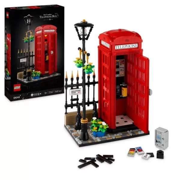 LEGO Ideas 21347 Cabine Téléphonique Londonienne Décoration Maison pour les Anglophiles