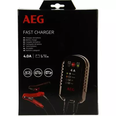 Chargeur batterie - AEG - 5183 - 4000 mA - Jusqu'a 75 Ah - 230V