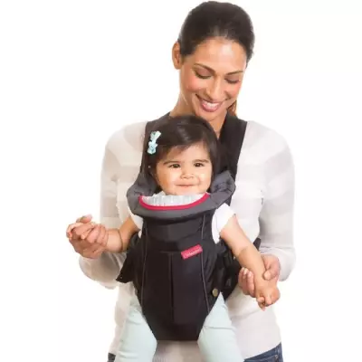 Porte-Bébé INFANTINO - Swift - Ergonomique - Noir/Bleu - Pour Bébé