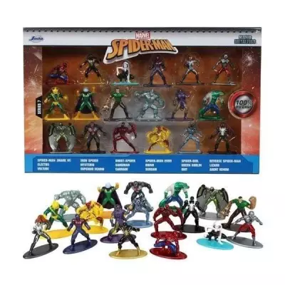 Coffret Spiderman - SIMBA.DICKIE.GROUP - 18 figurines 4cm en métal -