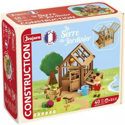 La Serre du Jardinier 40 Pieces - JEUJURA - Jeu de Construction en Boi