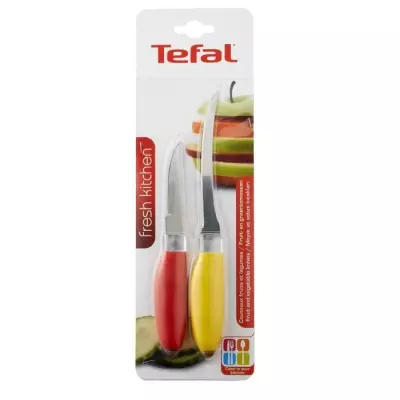 TEFAL Fresh Kitchen Set de 2 couteaux pour fruits et légumes, Lame ac