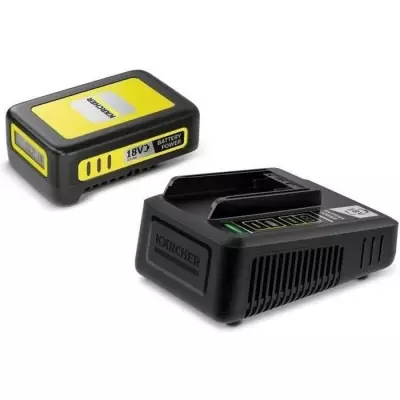 Set batterie KARCHER Power 18V / 2.5 Ah avec écran LCD et chargeur ra