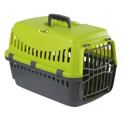 KERBL Box de transport Expedition pour chien - 48x32x32cm - Vert et gr