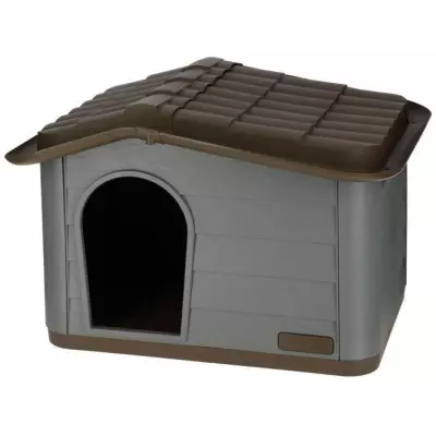 KERBL Niche extérieure en plastique pour chats ou chien Taille M - 75