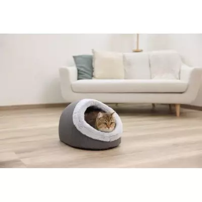 Igloo pour chats - KERBL - JANA - 35 x 41 x 30 cm - Gris