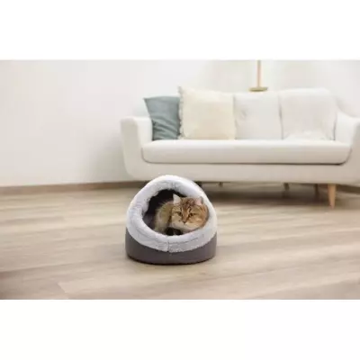 Igloo pour chats - KERBL - JANA - 35 x 41 x 30 cm - Gris