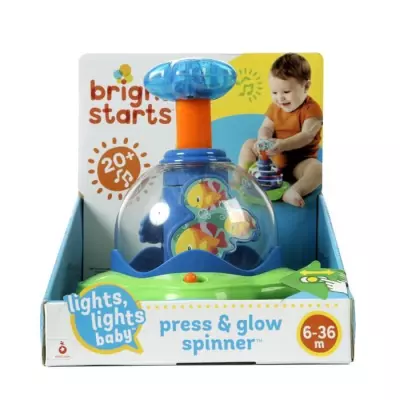 BRIGHT STARTS Jouet étoile musicale Press & Glow Spinner