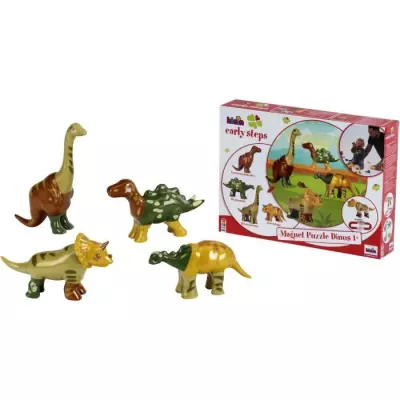 Jouet magnétique - KLEIN - 4 grands dinosaures Funny Puzzle, 1+ - Sti