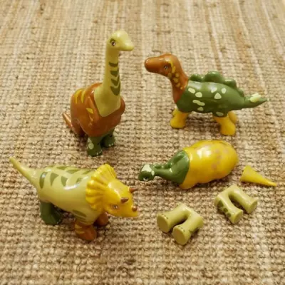 Jouet magnétique - KLEIN - 4 grands dinosaures Funny Puzzle, 1+ - Sti