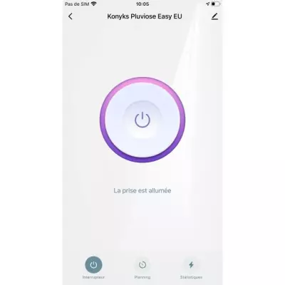 Prise extérieure Wi-Fi + Bluetooth, IP 55, compteur de consommation c