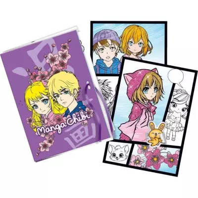 Magic Lign - LANSAY - Coffret Repro Manga Chibi - 100 illustrations -