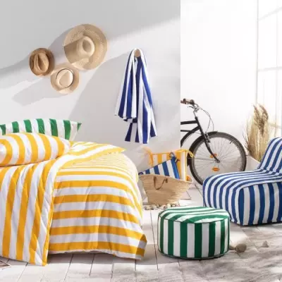 Parure de lit - TODAY Summer Stripes - 240x220 cm - 2 personnes - coto