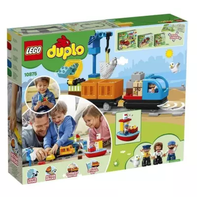 LEGO 10875 DUPLO Le Train De Marchandises avec Son et Lumiere - Jeu de